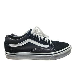 Vans Shoes Mens 8 Womens‎ 9.5 Old Skool Skateboard Sneakers Black Lace Up